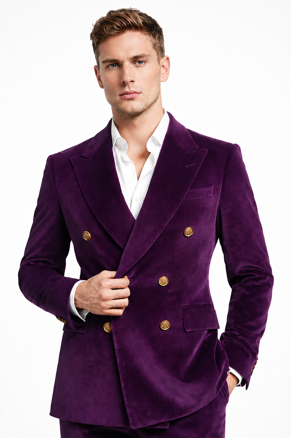 PURPLE FORMAL EVENING WEAR SUIT