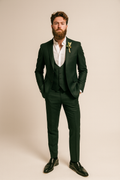 GREEN SLIM-FIT WEDDING GROOM SUIT