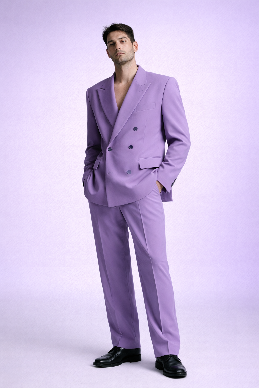 LAVENDER DOUBLE-BREASTED SUIT