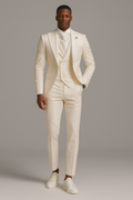 IVORY DOUBLE BREASTED WEDDING SUIT