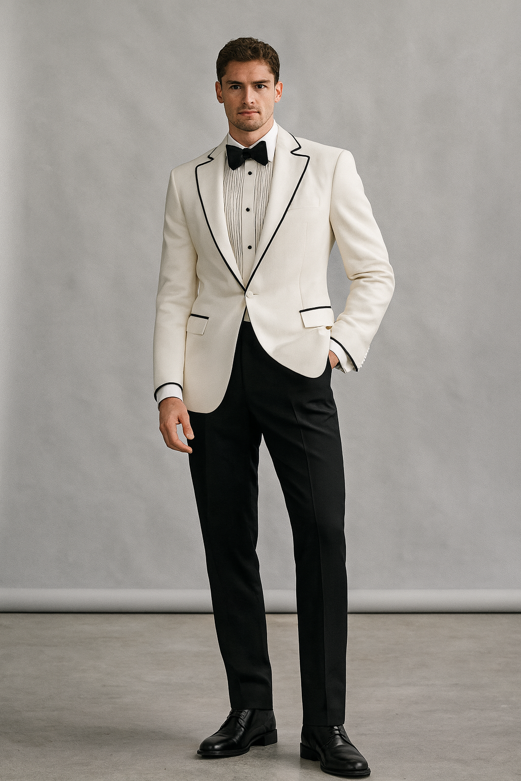 IVORY TUXEDO WEDDING SUIT
