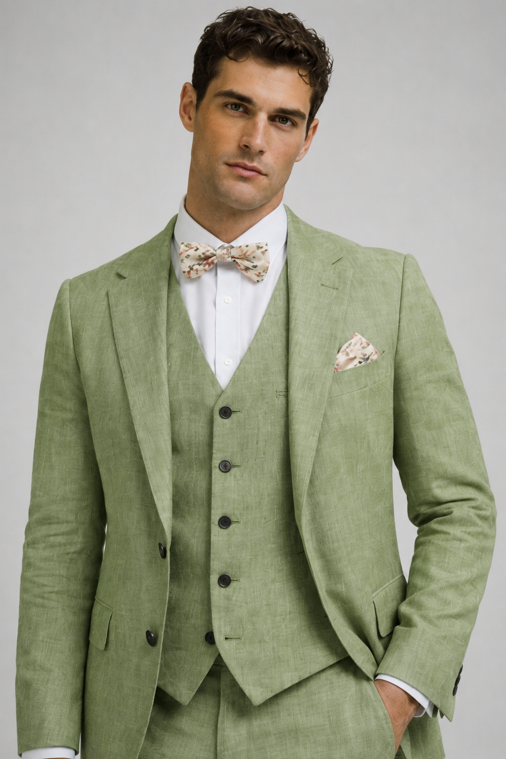 SAGE GREEN WEDDING GROOM SUIT