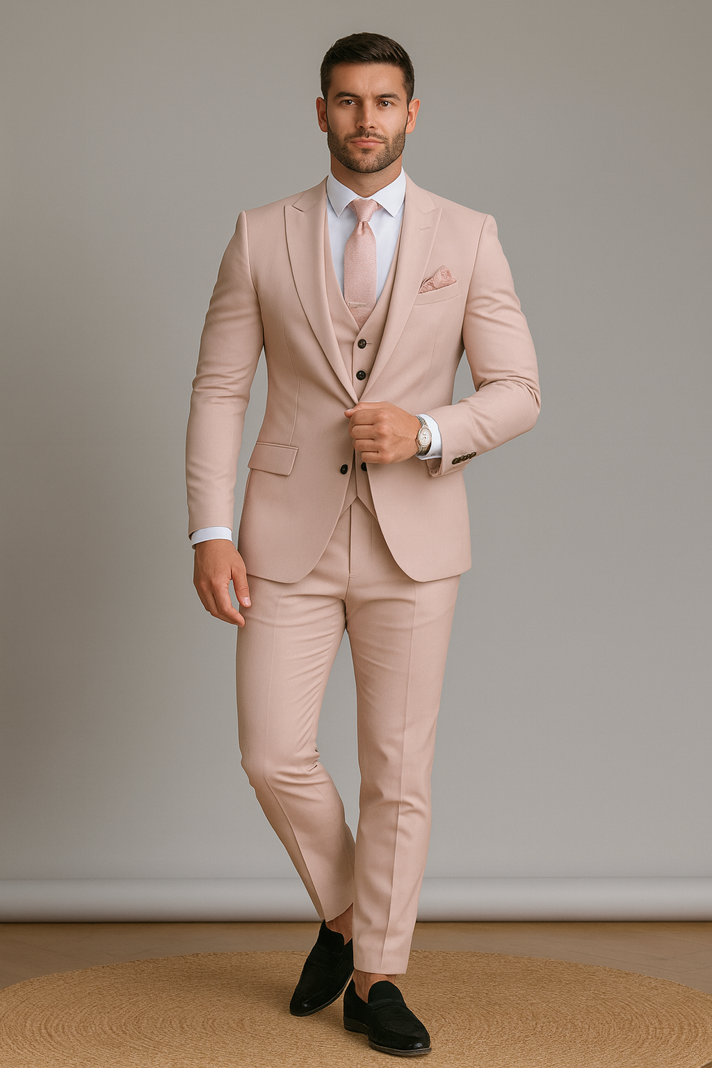 PINK GROOM WEDDING SUIT