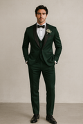 GREEN WEDDING WEAR TUXEDO SUIT