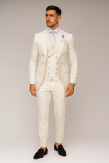 IVORY DOUBLE-BREASTED WEDDING SUIT