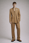 BROWN SHAWL LAPEL RELAXED FIT SUIT