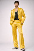 YELLOW SATIN FORMAL WEAR SUIT