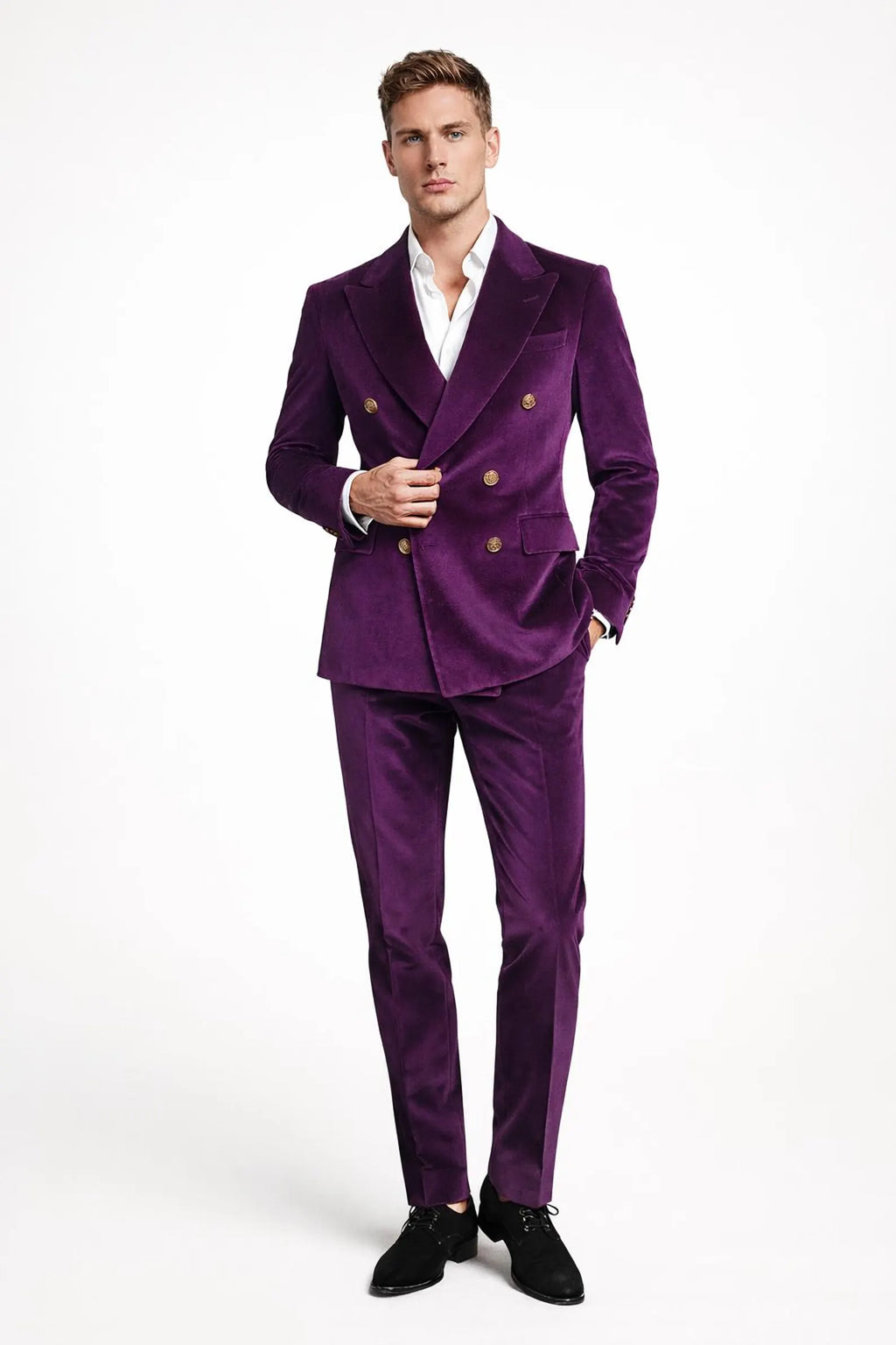 PURPLE FORMAL EVENING WEAR SUIT